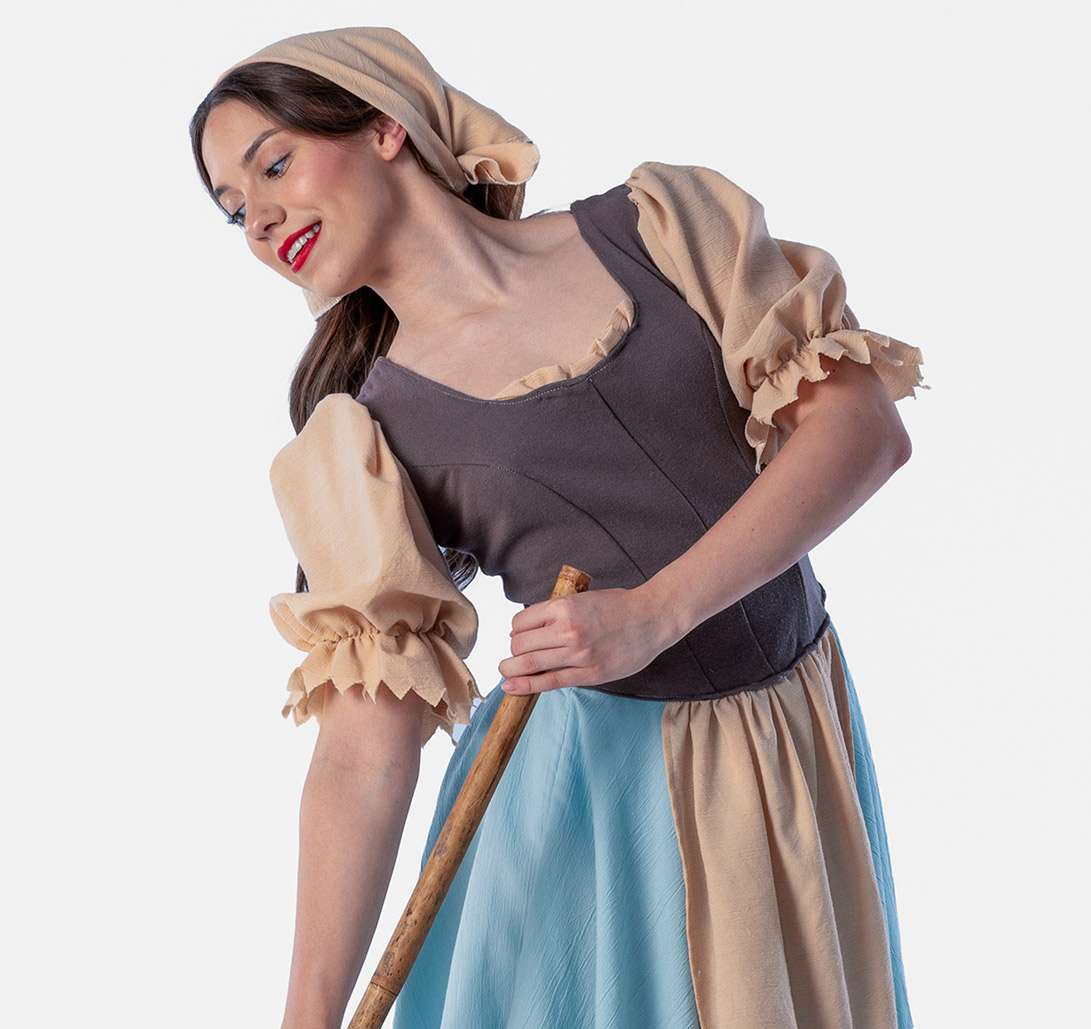 Cinderella dancer sweeping