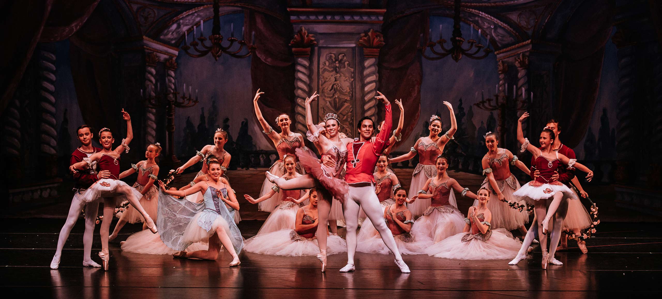 Dancers in Nutcracker ensemble